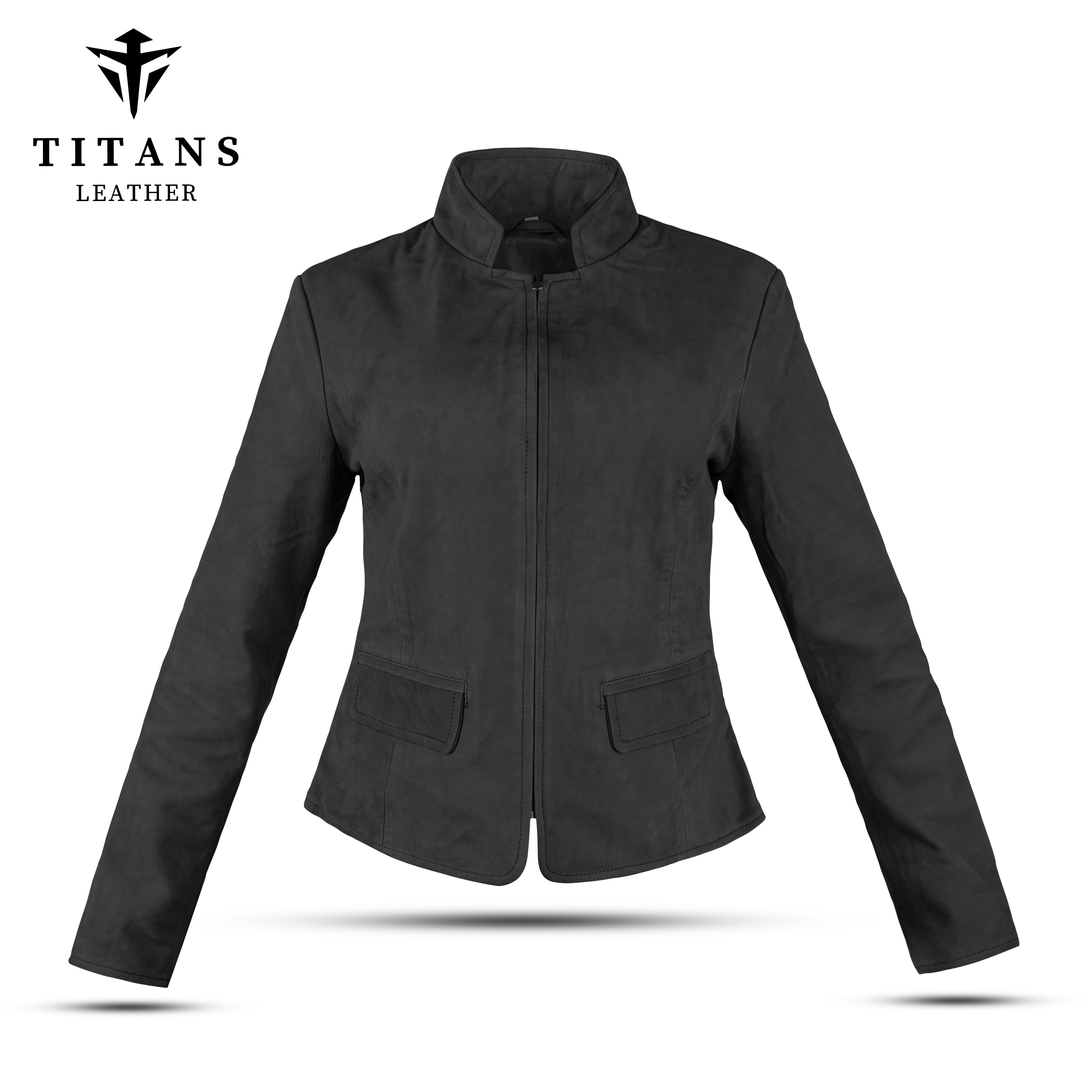 Women’s Black Suede Leather Jacket - Timeless Elegance