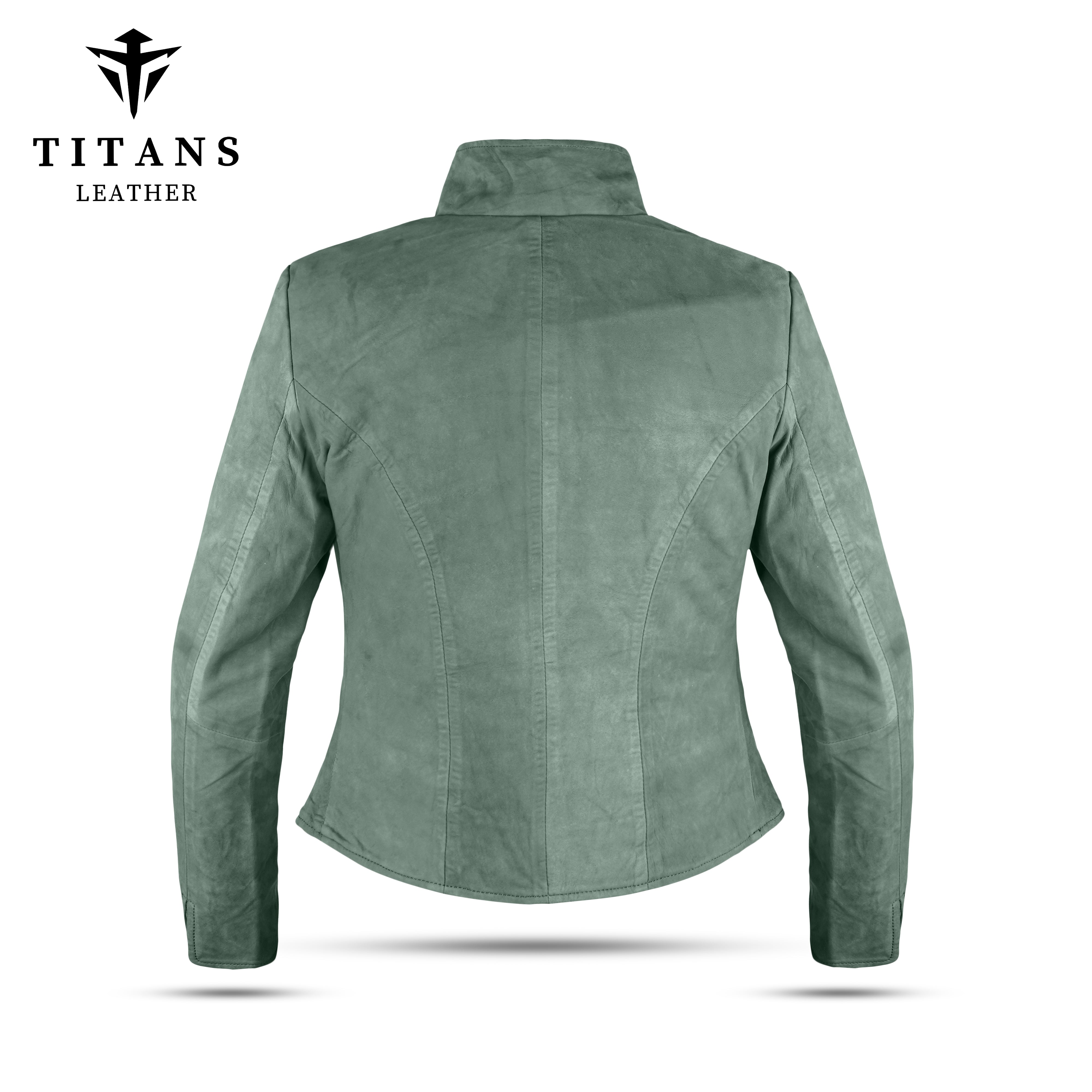 Women’s Green Suede Leather Jacket