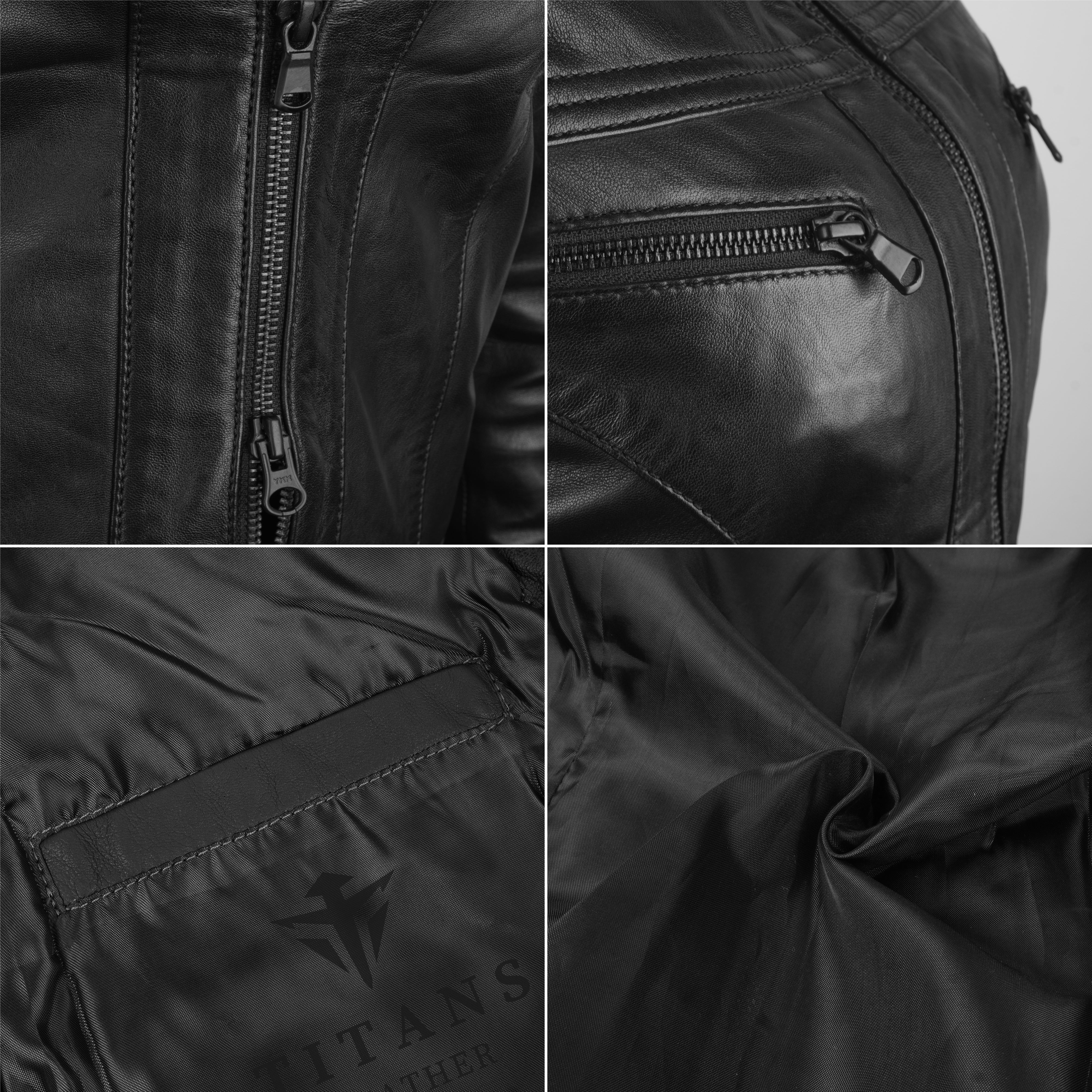 Women’s Black Leather Jacket - Classic and Timeless Style